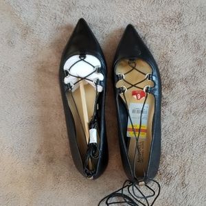 Michael Kors black flats -6 NWT